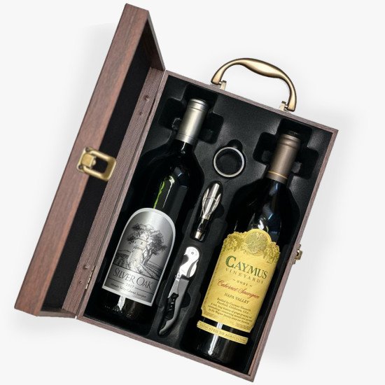 Caymus and Silver Oak Cabernet Sauvignon Wine Gift Set